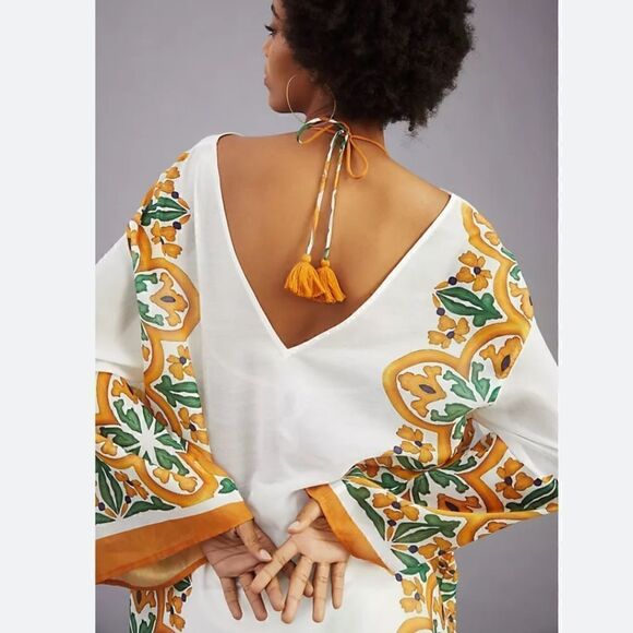 Maeve printed tassel kimono/swim cover up - Picture 4 of 7